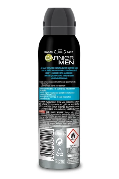 Men Saf Ve Temiz Aerosol 150 ml Arındırıcı Etki   3600542342094