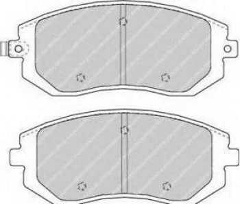 ON FREN BALATASI FORESTER 2.0-2.0S TURBO 09-02--- 2.5 11-02--- IMPREZA 2.0 12-00--- - FERODO FDB1639