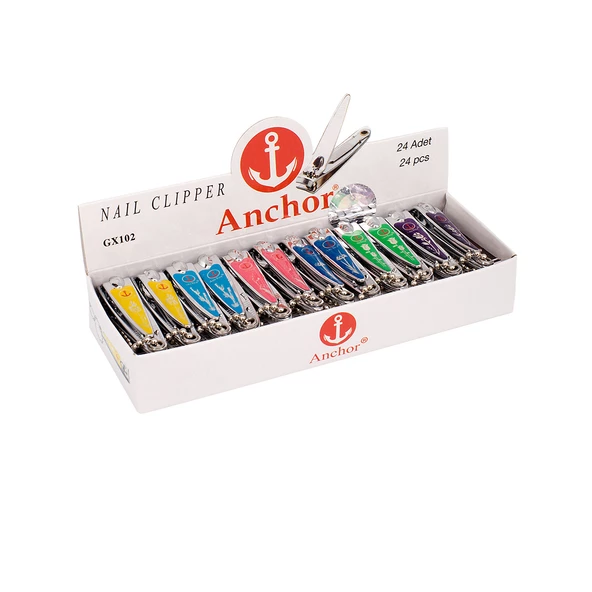 Anchor Tırnak Makası Dökme Renkli Küçük Boy 5,5 cm 1 Adet - 2