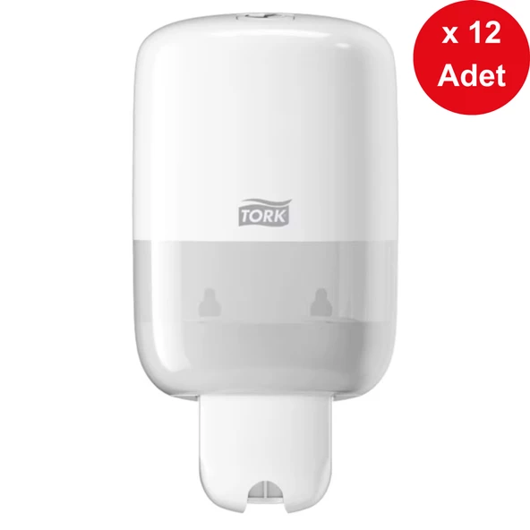 Tork Sıvı Sabun Dispenseri Mini Beyaz 12 Adet (561000)