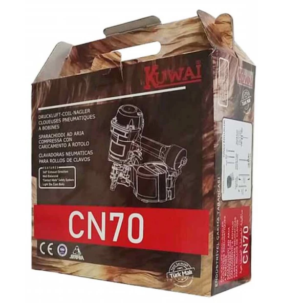 ÇarşıBu Palet ve Sandık Çivi Çakma Tabancası 45-70 MM Havalı Çivileme Makinesi CN70 - 2