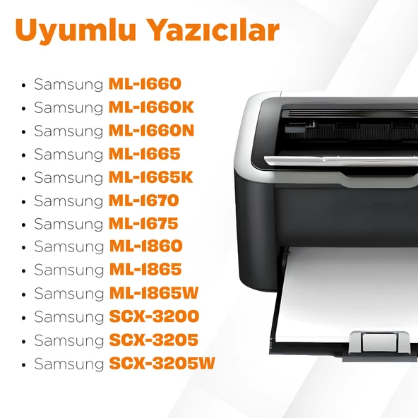 Samsung MLT-D104S Muadil Toner 2'li Avantaj Paket/ ML-1660 / ML-1665 / ML-1670 / ML-1675 - 4