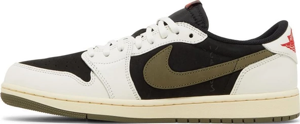 Nike Travis Scott x Wmns Air Jordan 1 Retro Low OG SP 'Olive' Spor Ayakkabı - Resim 3