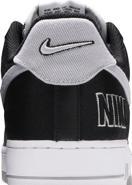 NIKE Air Force 1 LV8 EMB 'Flat Silver' Erkek Spor Ayakkabı - Resim 7