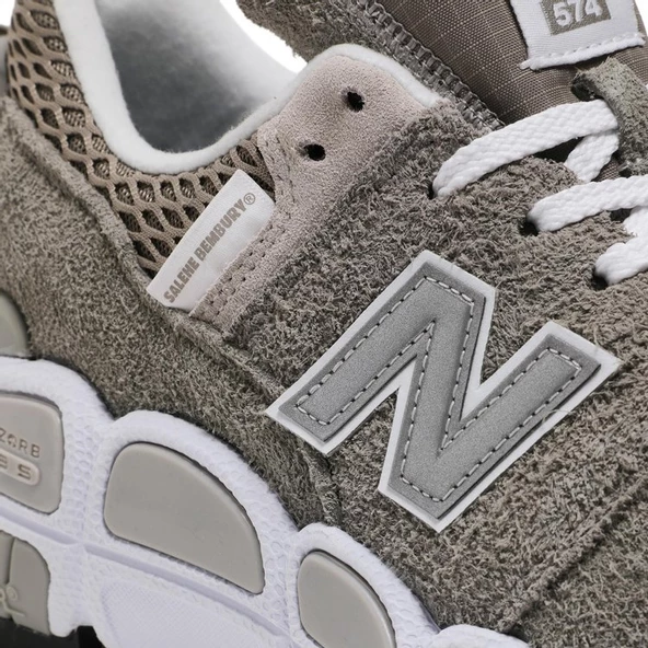New Balance x Salehe Bembury Yurt 574 Grey Erkek Spor Ayakkabı - Resim 10