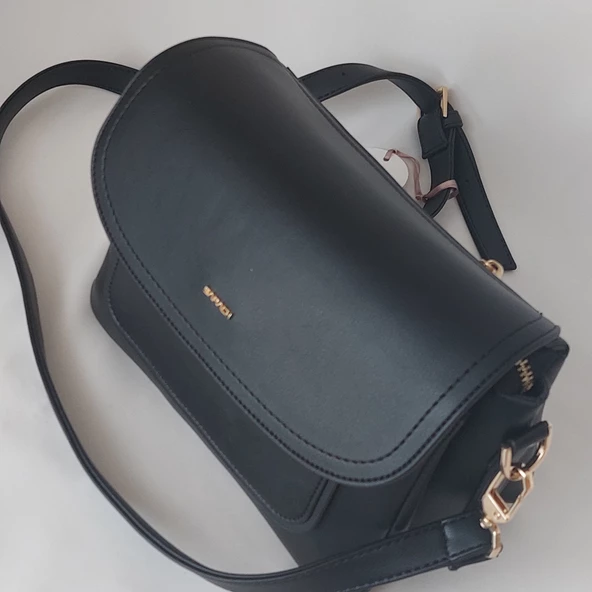 251SY910 Model Sarach Marka Siyah Renk Omuz Çantası - 4