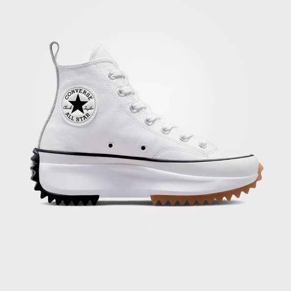 Converse Run Star Hike Canvas Platform Kadın Beyaz Sneaker Ayakkabı 166799C