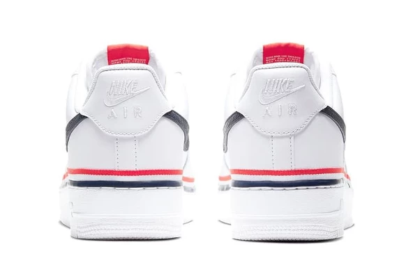 Nike Air Force 1 Low LV8 Ribbon White Blue Erkek Spor Ayakkabı - Resim 4