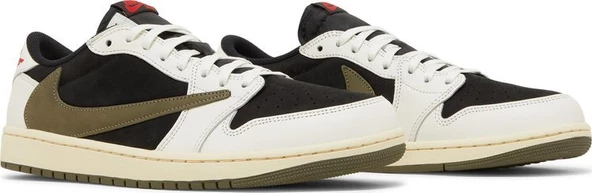 Nike Travis Scott x Wmns Air Jordan 1 Retro Low OG SP 'Olive' Spor Ayakkabı - Resim 8