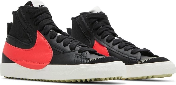 Nike Blazer Mid '77 Jumbo Black Bright Crimson Erkek Spor Ayakkabı - Resim 8