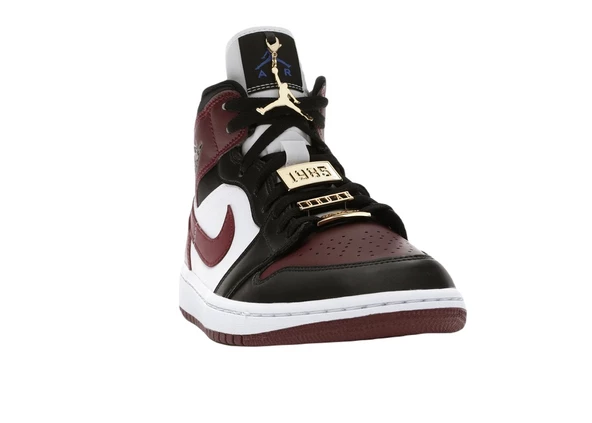 Nike Air Jordan 1 Mid SE Black Dark Beetroot (W) Spor Ayakkabı - Resim 3