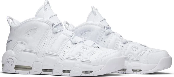 Nike Air More Uptempo 'Triple White' Spor Ayakkabı - 8