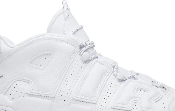 Nike Air More Uptempo 'Triple White' Spor Ayakkabı - 2