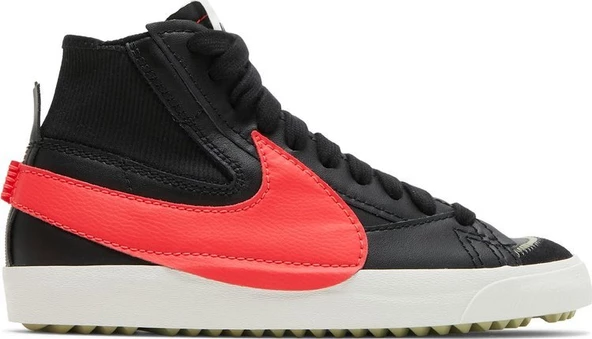 Nike Blazer Mid '77 Jumbo Black Bright Crimson Erkek Spor Ayakkabı