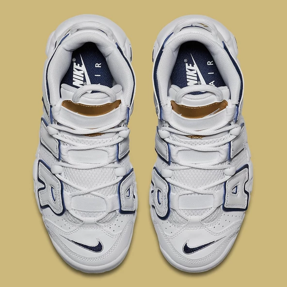 Nike Air More Uptempo GS 'Midnight Navy' Spor Ayakkabısı - Resim 5