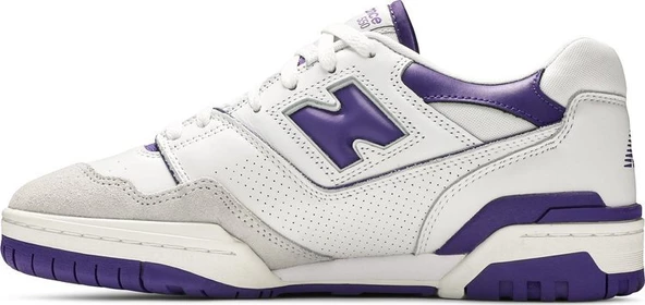 New Balance 550 White Purple Kadın Spor Ayakkabı - Resim 3