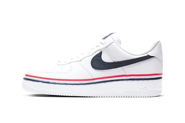 Nike Air Force 1 Low LV8 Ribbon White Blue Erkek Spor Ayakkabı - Resim 2