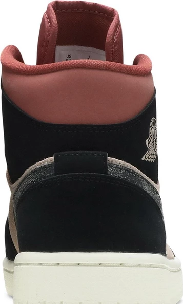 Nike Air Jordan 1 Mid Canyon Rust Kadın Spor Ayakkabı - Resim 7