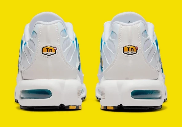 Nike Air Max Plus White Blue Yellow  Erkek Spor Ayakkabı - 5