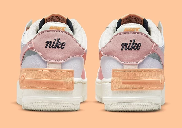 Nike Air Force 1 Shadow Pink Glaze Kadın Spor Ayakkabı - Resim 7