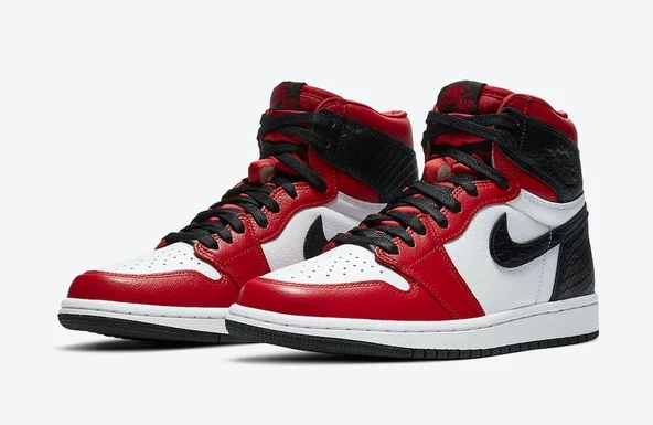 Nike Air Jordan 1 High Satin Snake Chicago Spor Ayakkabı - 2