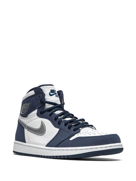 Nike Air Jordan 1 High Midnight Navy Spor Ayakkabı - Resim 2