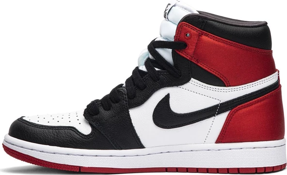 Nike Air Jordan 1 Retro High OG Satin Black Toe Spor Ayakkabı - Resim 7