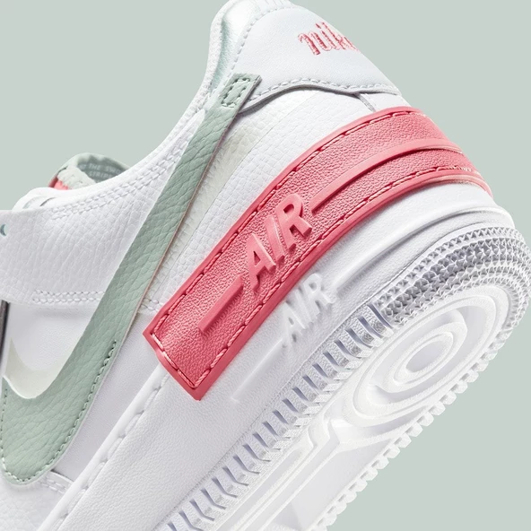Nike Air Force 1 Shadow Jade Smoke  Kadın Spor Ayakkabı - Resim 4