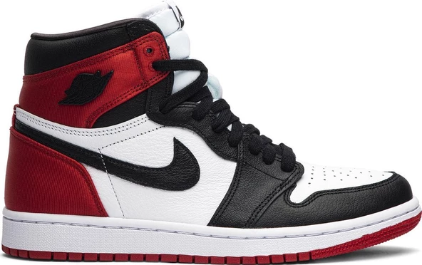 Nike Air Jordan 1 Retro High OG Satin Black Toe Spor Ayakkabı - Resim 9