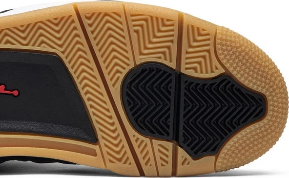 Nike Air Jordan Retro 4 Black Laser  Spor Ayakkabı - Resim 5