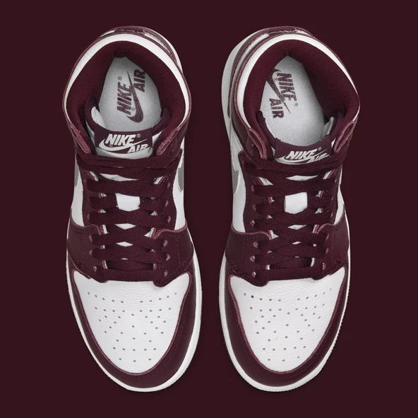 Nike Jordan 1 High OG Bordeaux Spor Ayakkabı - Resim 6