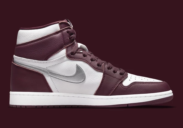 Nike Jordan 1 High OG Bordeaux Spor Ayakkabı - Resim 2