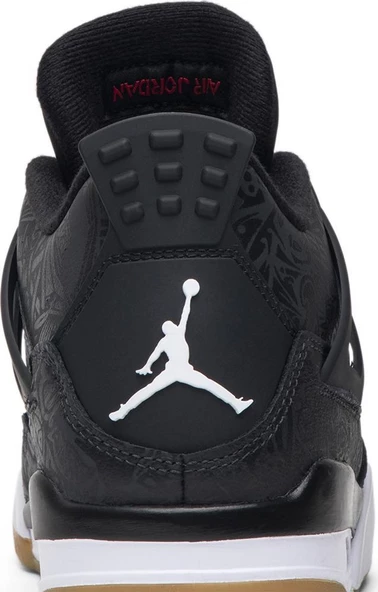 Nike Air Jordan Retro 4 Black Laser  Spor Ayakkabı - Resim 7