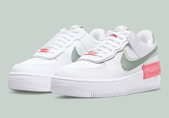 Nike Air Force 1 Shadow Jade Smoke  Kadın Spor Ayakkabı - Resim 5