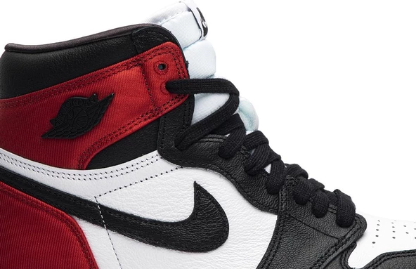 Nike Air Jordan 1 Retro High OG Satin Black Toe Spor Ayakkabı - Resim 8