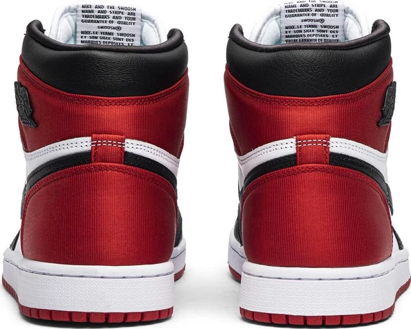 Nike Air Jordan 1 Retro High OG Satin Black Toe Spor Ayakkabı - Resim 3