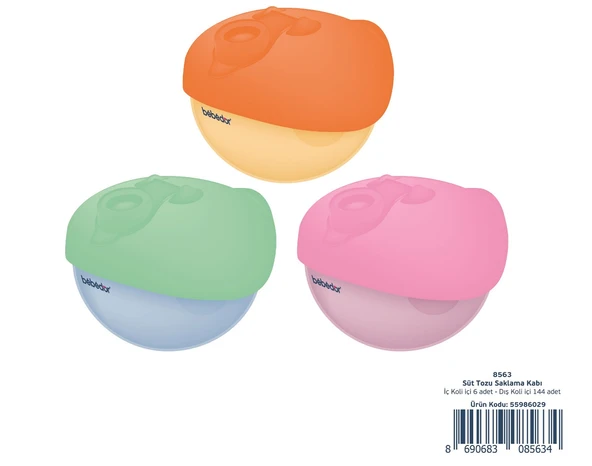 Bebedor Süt Tozu Saklama Kabı (Kod:8563) Seçenekli - 2