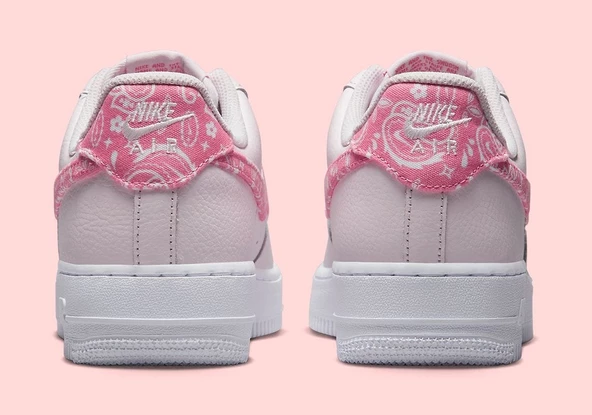 Nike Air Force 1 Pink Paisley Kadın Spor Ayakkabı - Resim 7
