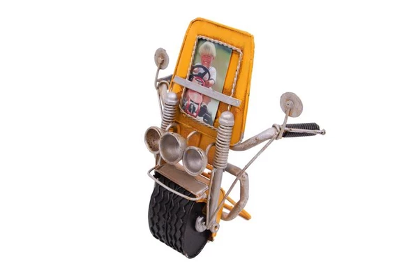 Dekoratif Metal Çerçeve Motosiklet Temalı Hediyelik - 3