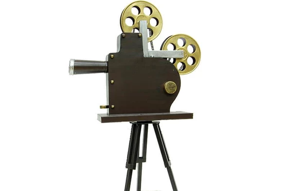 Sinemaskop Kamera Tripodlu Model Vintage Dekoratif Hediyelik - 3