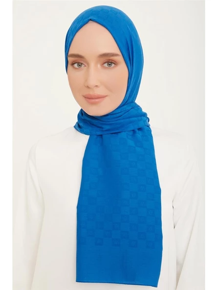 Trend P.monogram Şal 2 21162 Saks Mavisi