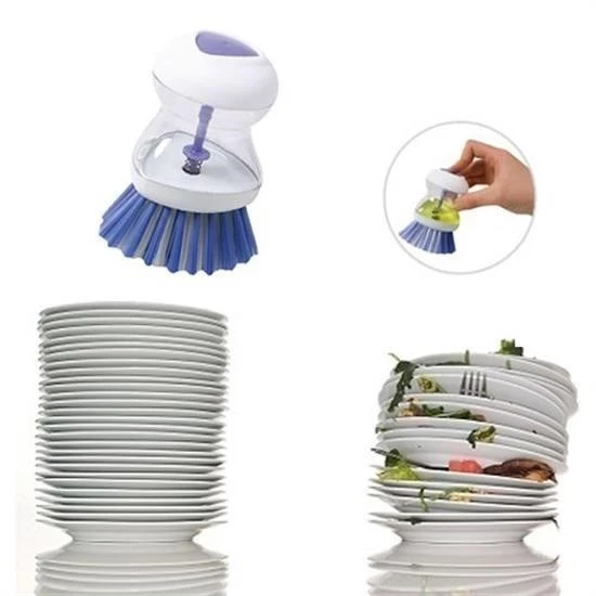 BUFFER® Deterjan Hazneli Kolay Bulaşık Yıkama Fırçası Bulaşık Sünger - 4