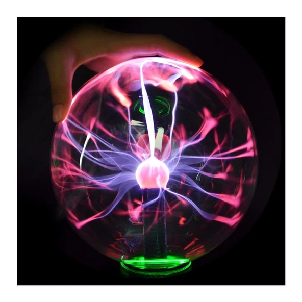 Orta Boy Plazma Küresi - Tesla Plazma Lambası (22x13) cm - 4