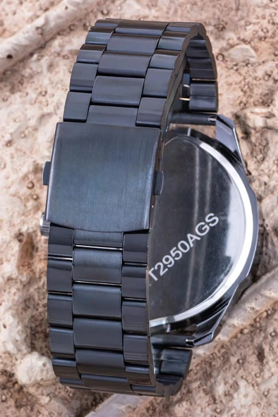 Erkek Kol Saati Siyah Çelik Kordon Spor Analog Saat ST-304397 - 2