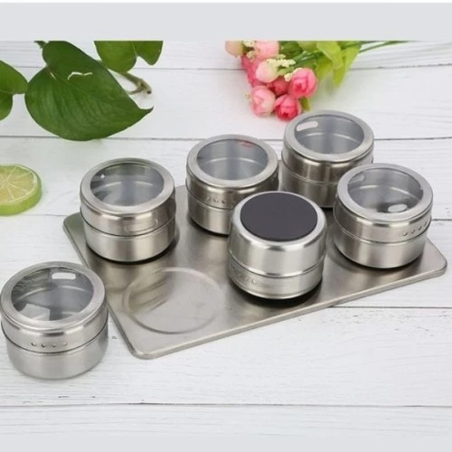 6'lı Mıknatıslı Baharatlık Seti - 4