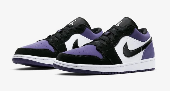 Nike Air Jordan 1 Low Court Purple Erkek Spor Ayakkabı ürün görseli