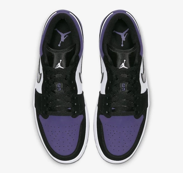 Nike Air Jordan 1 Low Court Purple Erkek Spor Ayakkabı - Resim 2