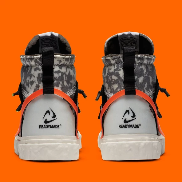 Nike Blazer Mid x Readymade Black Erkek Spor Ayakkabı - Resim 4