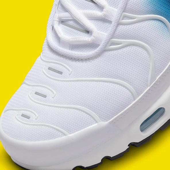 Nike Air Max Plus White Blue Yellow  Erkek Spor Ayakkabı - Resim 4