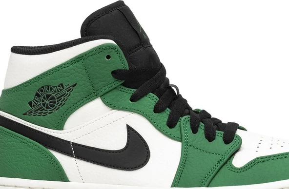 Nike Air Jordan 1 Mid Pine Green  Spor Ayakkabı - Resim 2